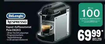 METRO Nespresso Delonghi Kapsel-kaffeeautomat Pixie En124.s Angebot