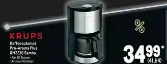 METRO Krups Kaffeeautomat Pro-aroma Plus Km3210 Samba Angebot