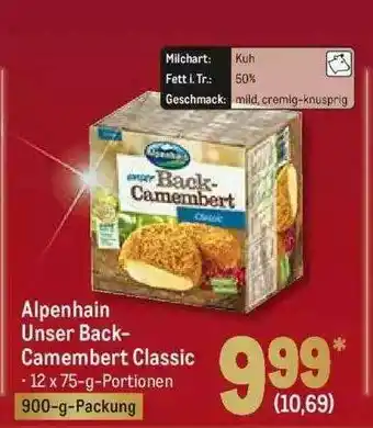 METRO Alpenhain Unser Back-camembert Classic Angebot