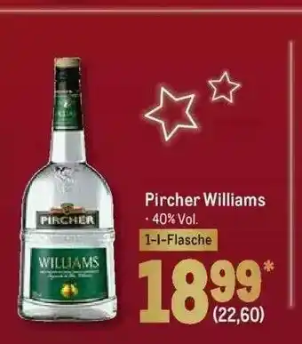 METRO Pircher Williams Angebot