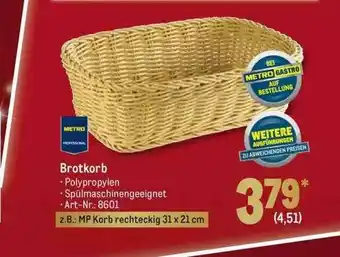 METRO Metro Professional Brotkorb Angebot