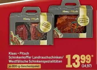 METRO Klaas + Pitsch Schinkenkoffer Landrauchschinken Oder Westfälische Schinkenspezialitäten Angebot