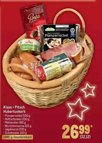 METRO Klaas + Pitsch Hubertuskorb Angebot