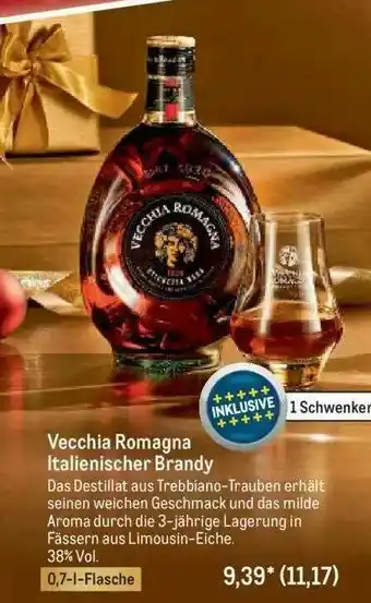 METRO Vecchia Romagna Italienischer Brandy Angebot