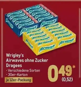 METRO Wrigley's Airwaves Ohne Zucker Dragees Angebot