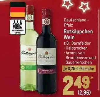 METRO Rotkäppchen Wein Angebot