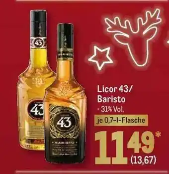 METRO Licor 43 Oder Baristo Angebot