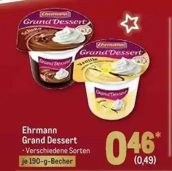 METRO Ehrmann Grand Dessert Angebot