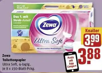 REWE Zewa j Toilettenpapier Ultra Soft, 4-lagig Angebot