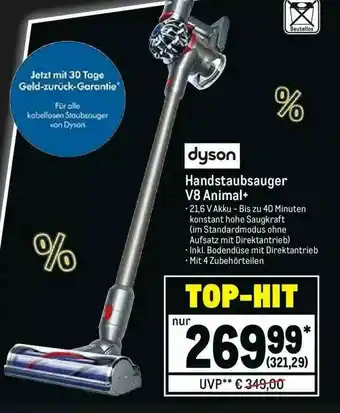 METRO Dyson Handstaubsauger V8 Animal+ Angebot