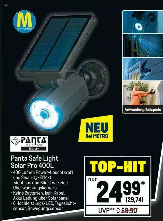 Panta Safe Light Solar Pro 400l Angebot bei METRO
