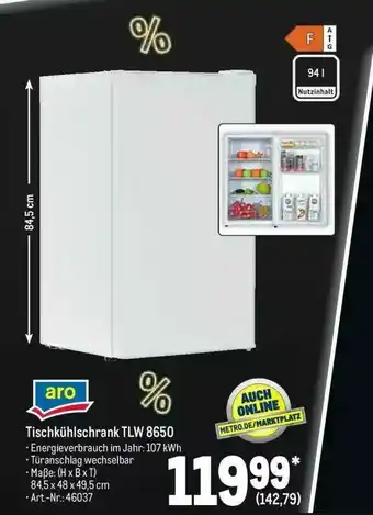 METRO Aro Tischkühlschrank Tlw8650 Angebot