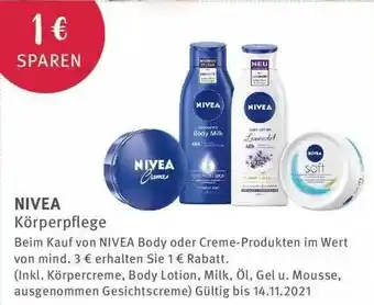 Rossmann Nivea Körperpflege Angebot