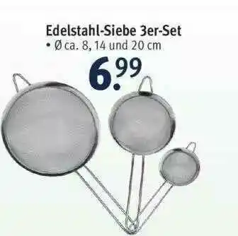 Rossmann Edelstahl-siebe 3er Set Angebot