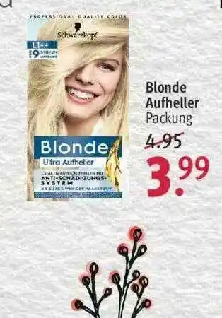 Rossmann Blonde Aufheller Angebot