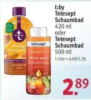 Rossmann T:by Tetesept Schaumbad Oder Tetesept Schaumbad Angebot