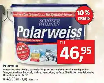 Bauhaus Polarweiss Angebot