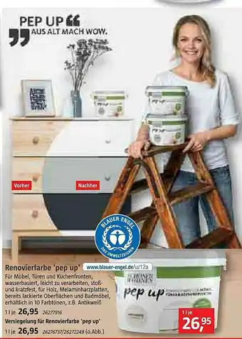 Bauhaus Renovierfarbe Pep Up Angebot