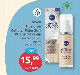 Budni Nivea Hyaluron Cellular Filler 3in1 Pflege Make-up Angebot