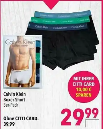 CITTI Markt Calvin Klein Boxer Short Angebot