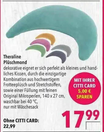 CITTI Markt Theraline Plüschmond Angebot