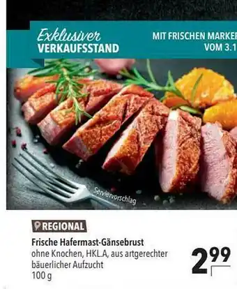 CITTI Markt Frische Hafermast-gänsebrust Angebot