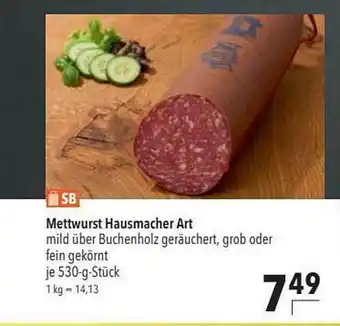 CITTI Markt Mettwurst Hausmacher Art Angebot