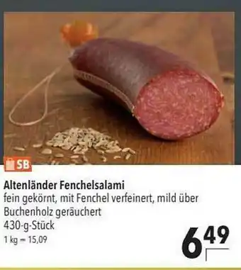 CITTI Markt Altenländer Fenchelsalami Angebot