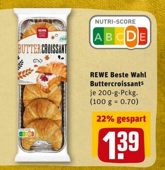 REWE Rewe beste wahl buttercroissant Angebot