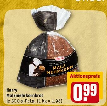 REWE Harry malzmehrkornbrot Angebot