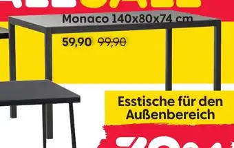 Rusta Esstisch Monaco 140x80x74 cm Angebot
