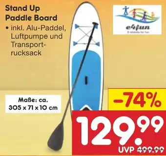 Netto Marken-Discount Stand Up Paddle Board Angebot