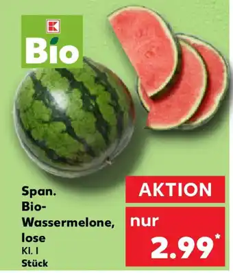 Kaufland Span. Bio- Wassermelone, lose Angebot