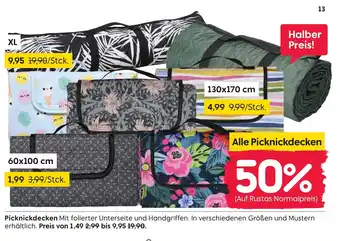 Rusta Picknickdecken Angebot