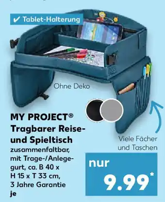 Kaufland MY PROJECT Tragbarer Reise- und Spieltisch Angebot