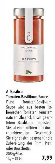 CITTI Markt Al Basilico Tomaten-basilikum-sauce Angebot