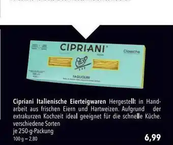 CITTI Markt Cipriani Italienische Eierteigwaren Angebot