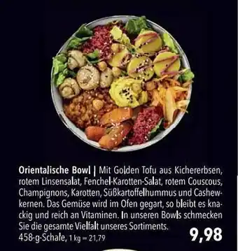 CITTI Markt Orientalische Bowl Angebot