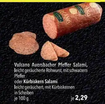 CITTI Markt Vulcano Auersbacher Pfeffer Salami Oder Kürbiskern Salami Angebot