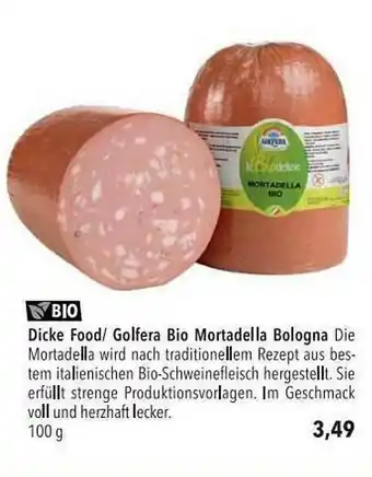 CITTI Markt Dicke Food-golfera Bio Mortadella Bologna Angebot