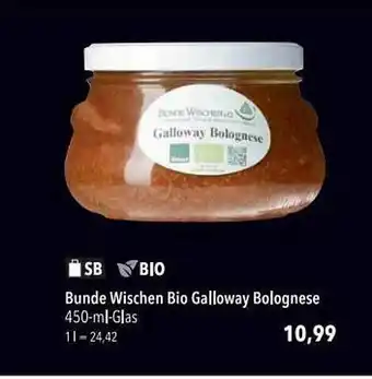 CITTI Markt Bunde Wischen Bio Galloway Bolognese Angebot