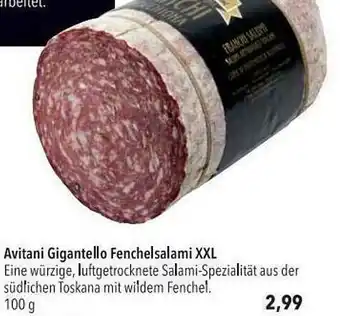 CITTI Markt Avitanin Gigantello Fenchelsalami XXL Angebot