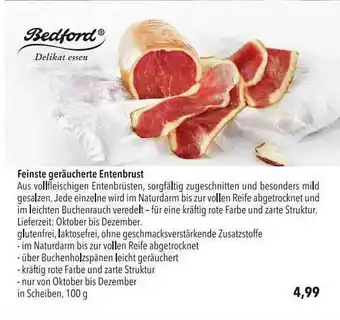 CITTI Markt Bedford Feinste Geräucherte Entenbrust Angebot