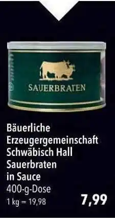 CITTI Markt Bäuerliche Erzeugergemeinschaft Schwäbisch Hall Sauerbraten Angebot