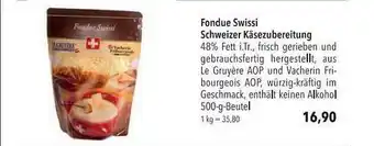 CITTI Markt Fondue Swissi Schweizer Käsezubereitung Angebot