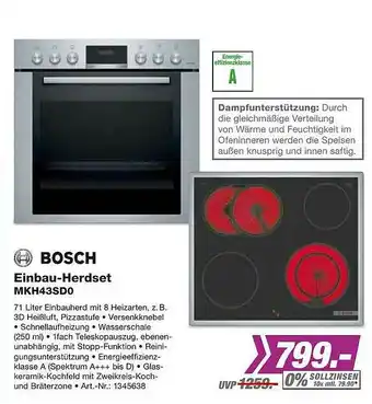 EP Bosch Einbau-herdset Mkh43sd0 Angebot