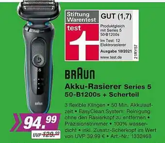 EP Braun Akku-rasierer Series 5 Angebot