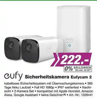 EP Eufy Sicherheitskamera Eufycam 2 Angebot