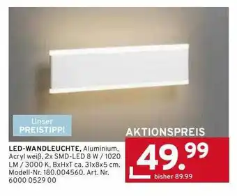 Möbel Heinrich Led-wandleuchte Angebot