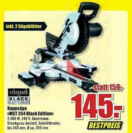 Scheppach Mst 254 Black Edition